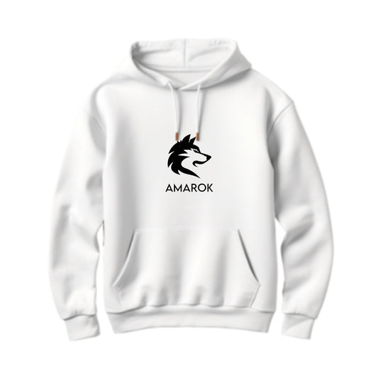 Classic Amarok White Hoodie – Unisex Edition